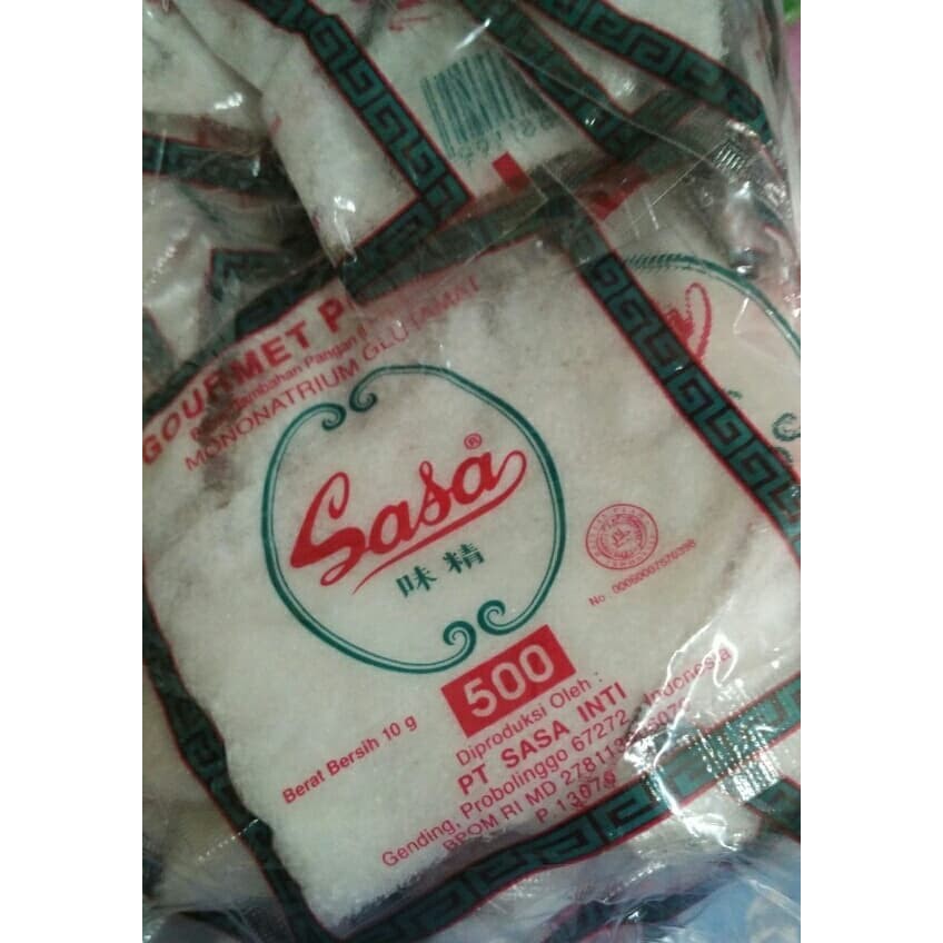 

Sasa Penyedap Rasa(500/10gr) isi 20 pcs