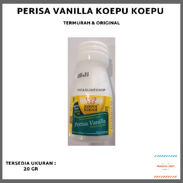 

Perisa Vanilla Koepu Koepu 20 gr Original Vanila Kupu Kupu