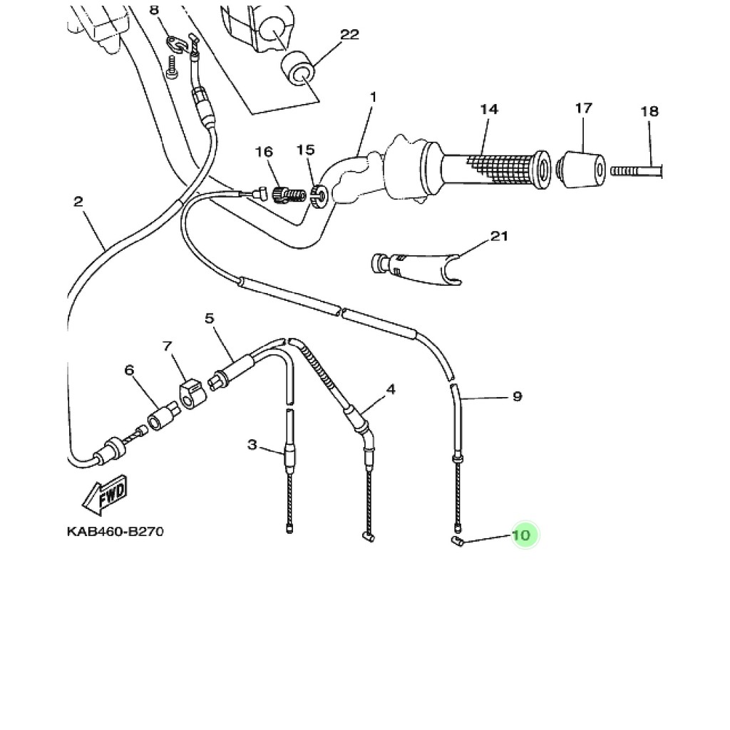 NEPL NEPEL END CABLE UJUNG KABEL KOPLING RXKING RXK RX KING RXS RT115 ORIGINAL YGP 164-26363-00