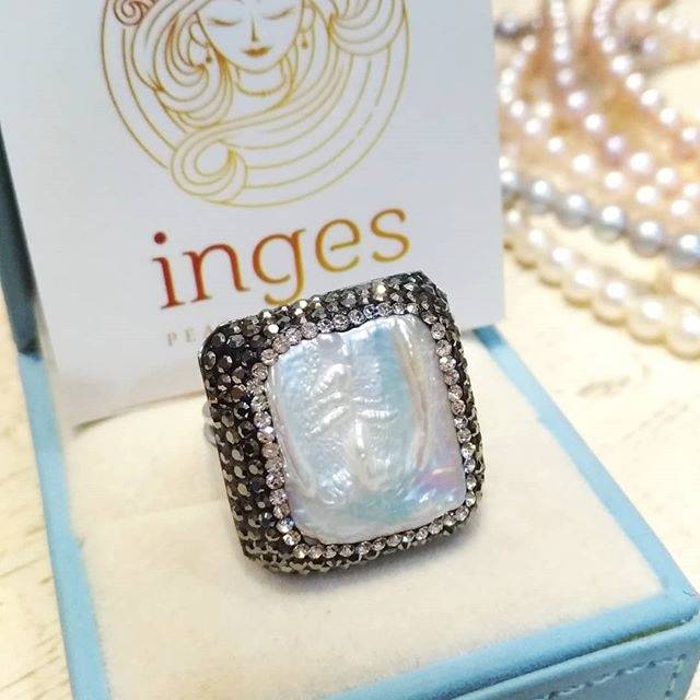 Cincin Mutiara Baroque Keshi/ cincin mutiara barok