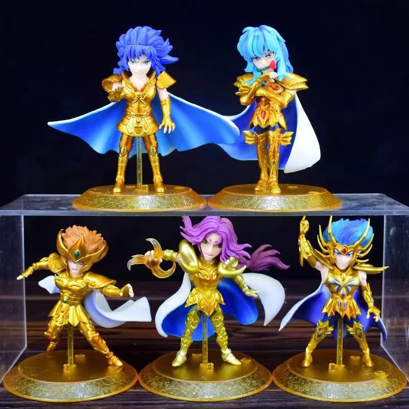 Figure Saint Seiya set 5 Miniatur Hiasan Topper