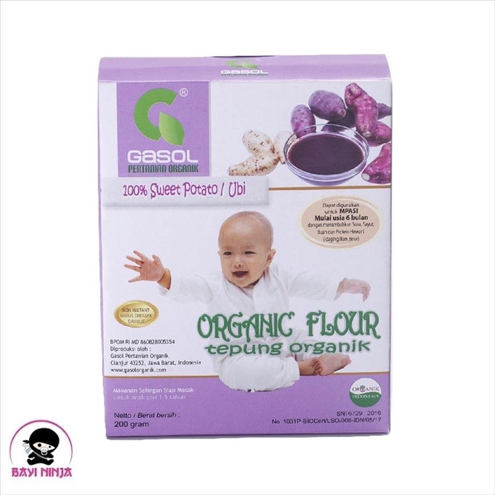 

cs777vv Gasol Organic Tepung Ubi Organik 200 G Da01D100