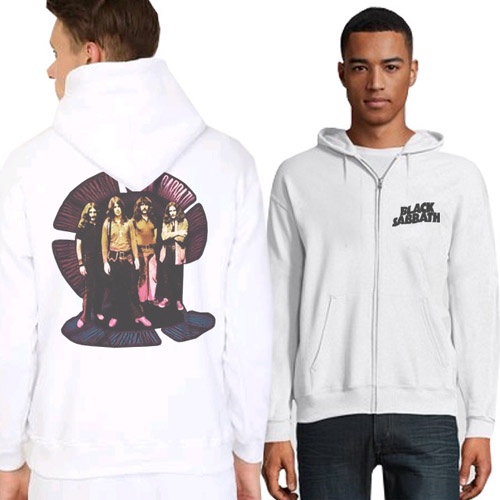 Jaket Hoodie Black Sabbath 1999 Tour Band Hoodie Zipper Dengan Ritsleting Casual Unisex Hoodie Bahan