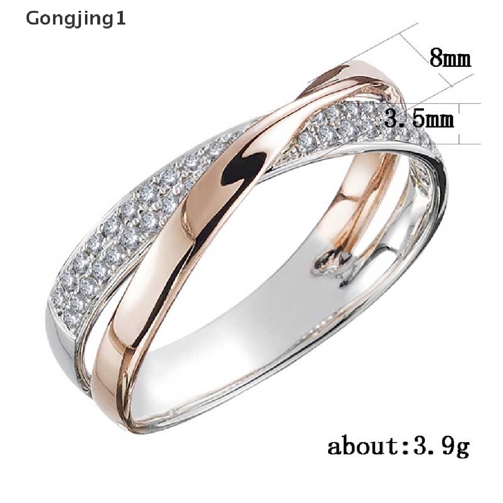 Gongjing1 Cincin Magnetik Hias Kristal Berlian Imitasi Untuk Menurunkan Berat Badan