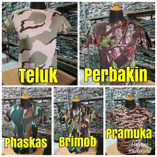 Kaos loreng/kaos loreng pria/kaos loreng pendek/kaos army/kaos