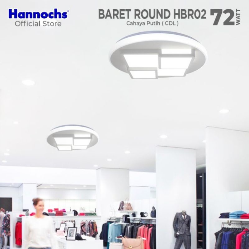 Lampu Hannochs LED BARET ROUND HBR02  72 Watt / Lampu Decorative LED Hannochs / Lampu Model Minimalis