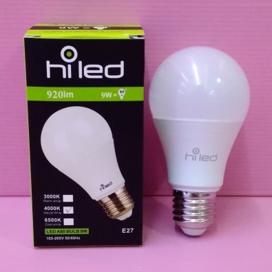 Lampu Bohlam LED Hiled Bulb 9W 9 Watt Natural White 4000K E27 920lm
