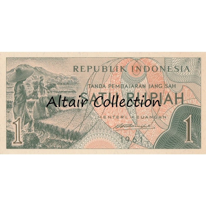 Uang Kuno Mahar 1 Rupiah 1961