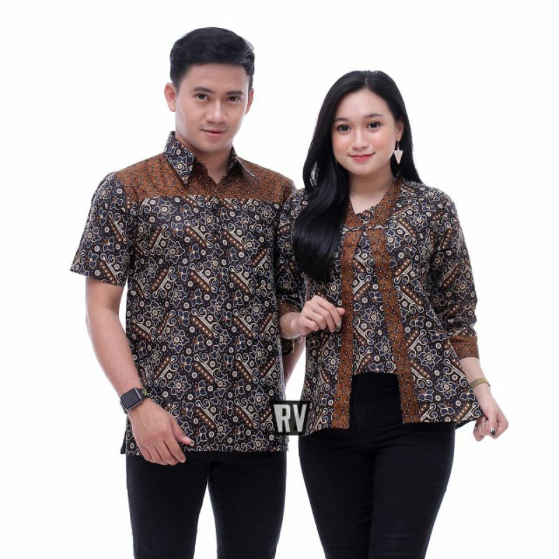 Batik Couple_Maora Sania Ruffle Batik Couple Ori Ndoro Jowi DNT Garansi Termurah