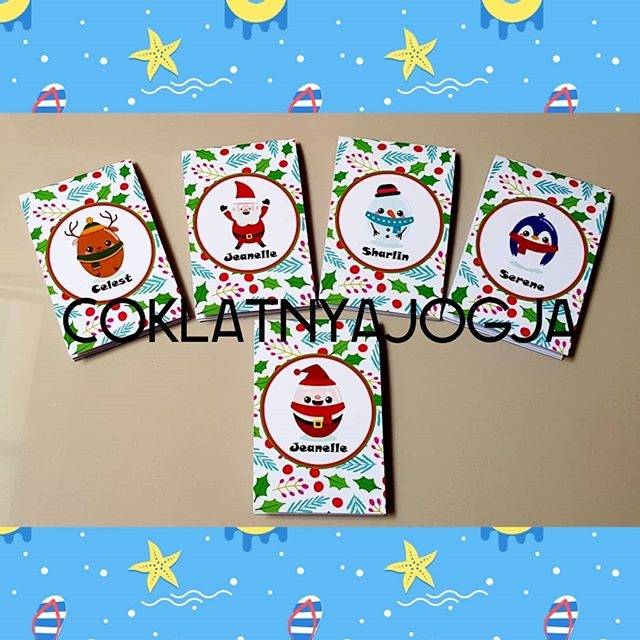 Souvenir Natal Memo Steples Custom Nama Tem   an | Shopee