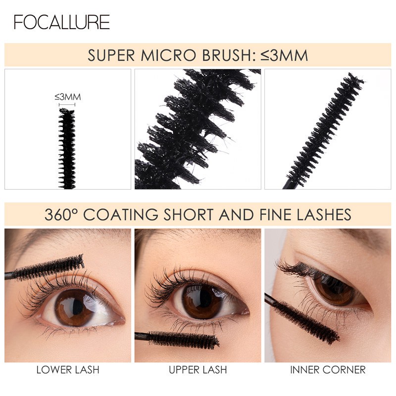 FOCALLURE Waterproof Mascara Curling Eyelash Mascara Long-lasting Waterproof Mascara FA169