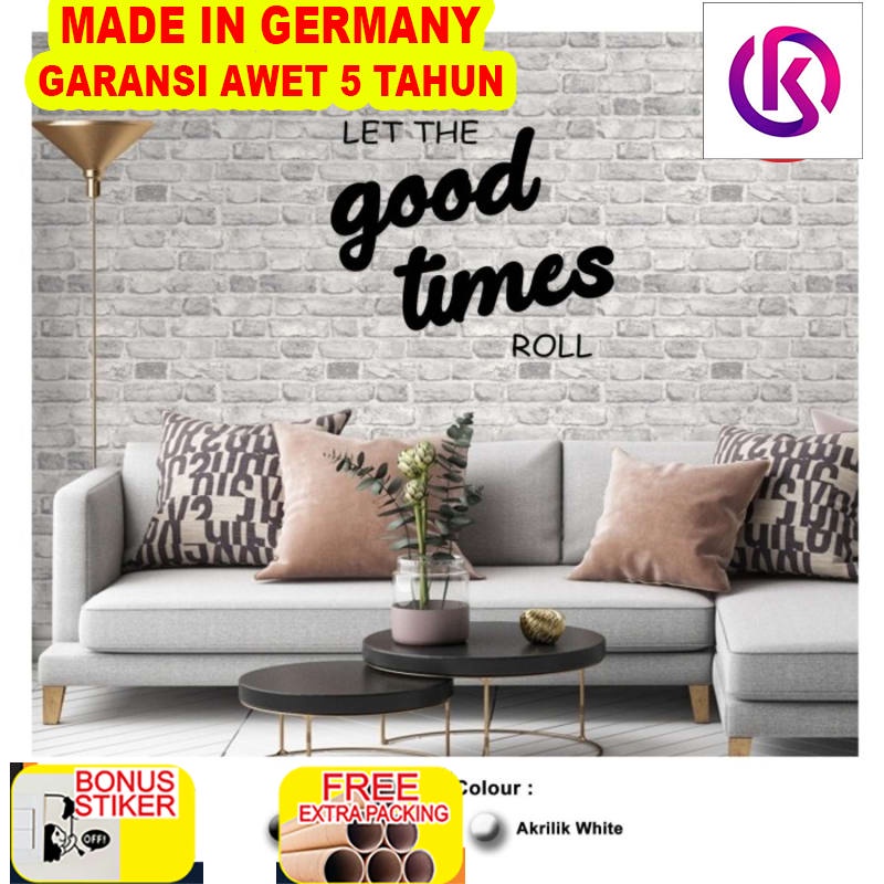 

Terlaris Hiasan Dinding AKRILIK - GOOD TIMES - Wall Decor Cafe / Living Room