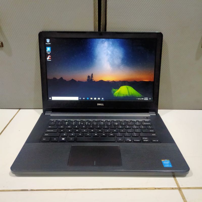 Laptop Dell Vostro 14 - 3458 Core i3- 5005U Ram 4GB/HDD 500GB Windows 10 Layar 14 inch Siap pakai Full aplikasi