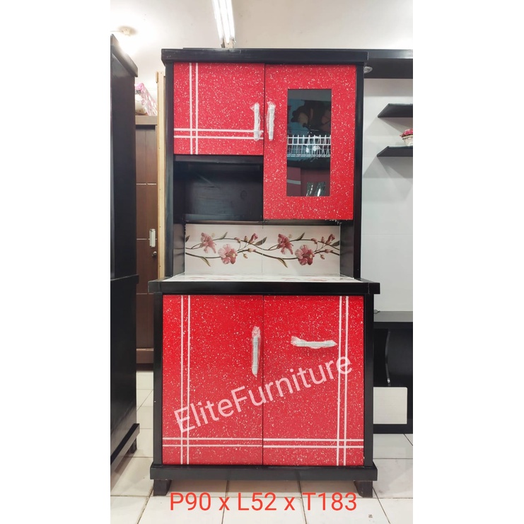 Lemari sayur 2pintu / Rak sayur 2Pintu Pink / Lemari sayur 2pintu triplek