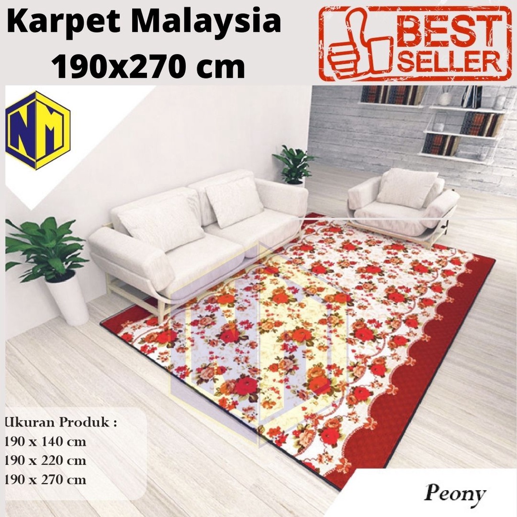 Karpet Malaysia ukuran 270x190 cm motif minimalis harga grosir murah banget