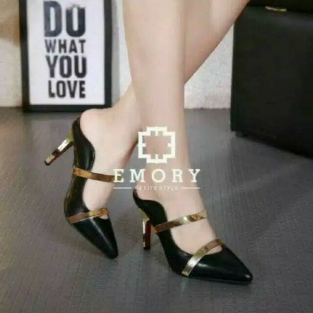 Sandal sendal high heels ST15 emory replika