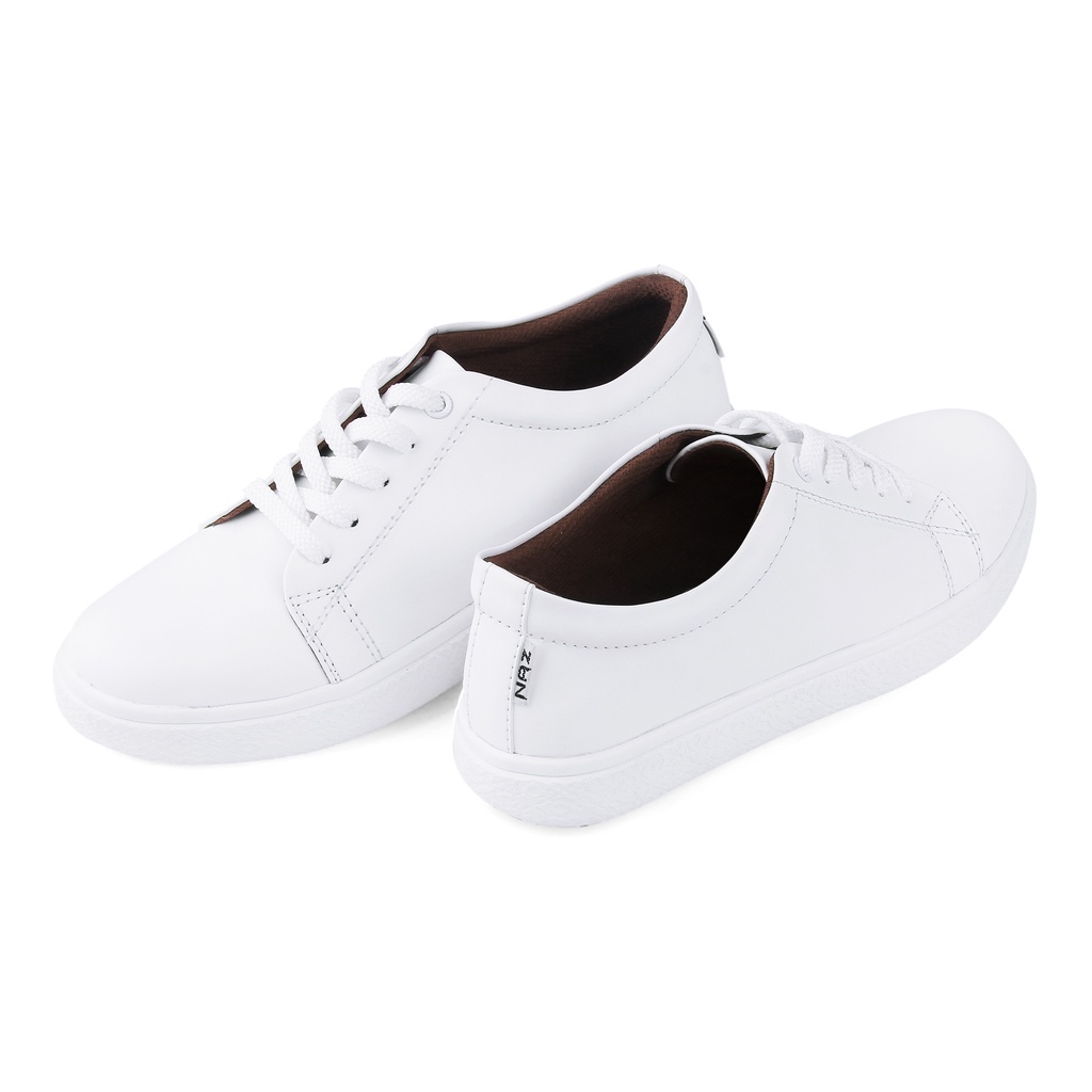 Dyla White | Sepatu Sneakers Wanita Casual Polos Original Putih Cewek Ori Footwear | FORIND Nazreal