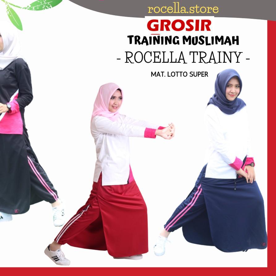 ✩ Rok Celana Olahraga Training Olahraga Muslimah Wanita Syari Rocella Trainy Grosir Rok Olahraga ➤