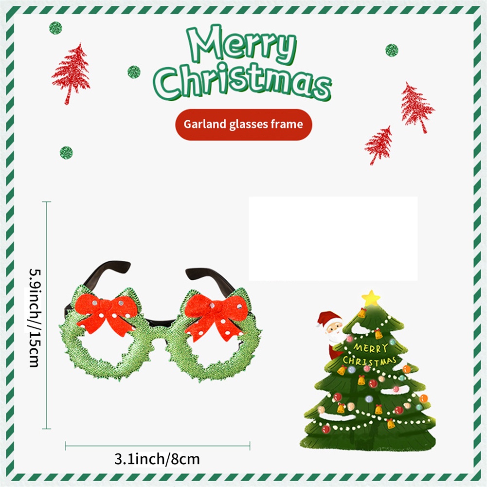 New Christmas decorations glasses adult children Christmas gifts party holiday supplies creative glasses frame OW
