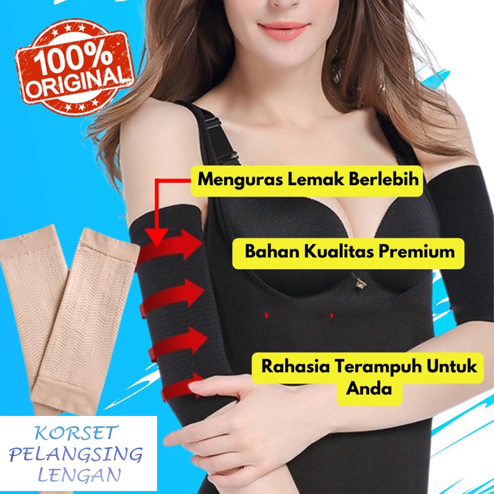 ( SEPASANG 2PCS ) KORSET LENGAN PENGECIL TANGAN PAHA CALORIE OFF ARM MASSAGE SHAPER SLIM ( KORSET LENGAN SEPASANG 2 PCS )