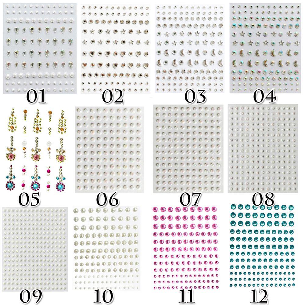 Temporary Diamond Face Sticker Eyes Makeup New Jewelry 43 Style