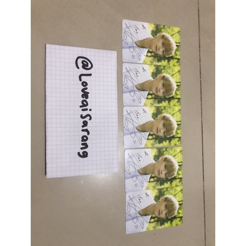 Official Photocard EXO Nature Republic Tao