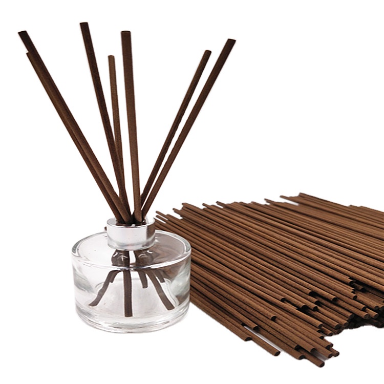 Home Reed Diffuser Fiber Stick Hitam & Putih 3mm x 20cm-Coklat Tua