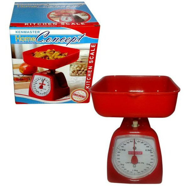 KENMASTER Kenmaster Timbangan kue 5kg Timbangan Jarum Kitchen Scale Timbangan Duduk 5 kg Murah Merah Putih Orange Timbangan Kue Kenmaster 5 kg 5kg / Timbangan kue Dapur Timbangan Sayur Buah Daging 5kg Kitchen Scale 5 Kilo