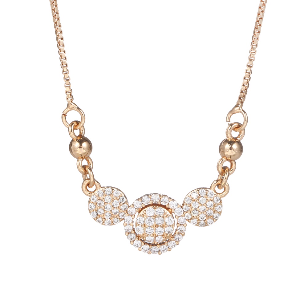 D.G.C✨Kalung Titanium Wanita Anti Karat Berlian Emas Liontin Fashion Rantai Cowok Aksesoris Perhiasan Murah D119