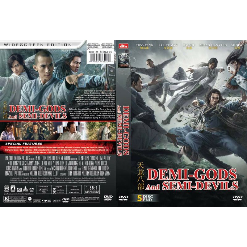 Kaset film series silat : DEMI GODS AND SEMI DEVILS (5DISC-END)