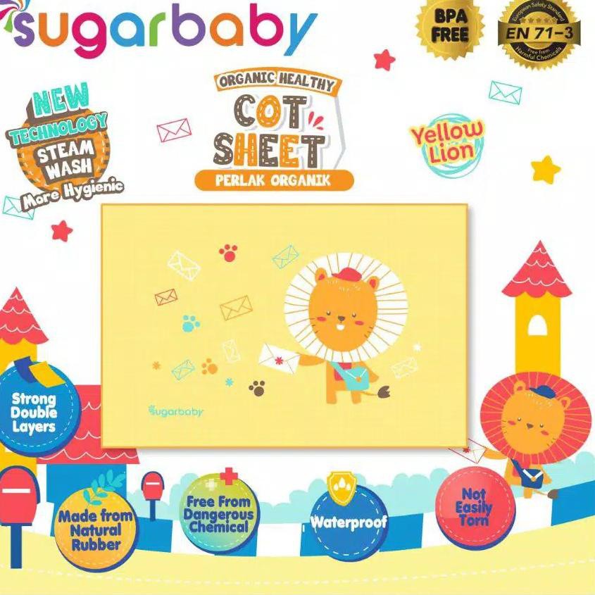 Sugar Baby Organic Healthy Premium Rubber Cot Sheet / Perlak Bayi