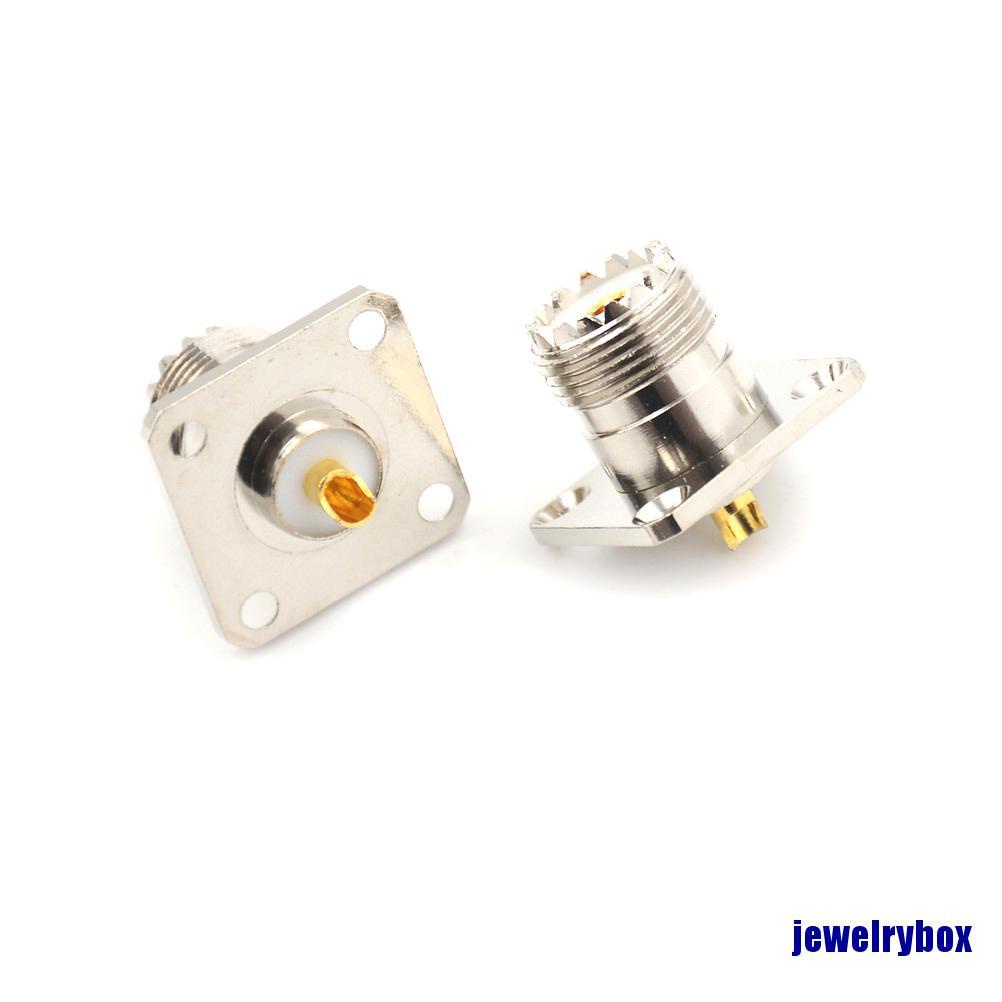 5pcs Konektor Rf Female So239 Untuk Panel Chassis Mobil