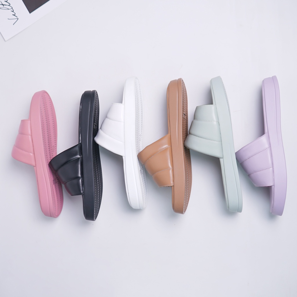Sara Sara TORA Sandal Slop Wanita sandal empuk wanita sandal santai sandal rumah ala korea terbaru