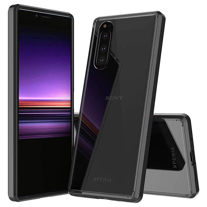 Vision Armor Case Sony Xperia 5 - Casing Cover Hard Soft Original Black Clear Bening Hitam