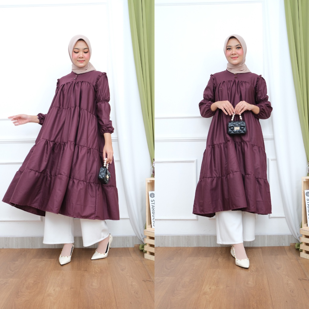LIVI MIDI DRESS KATUN IMPORT PREMIUM LOOKS BR