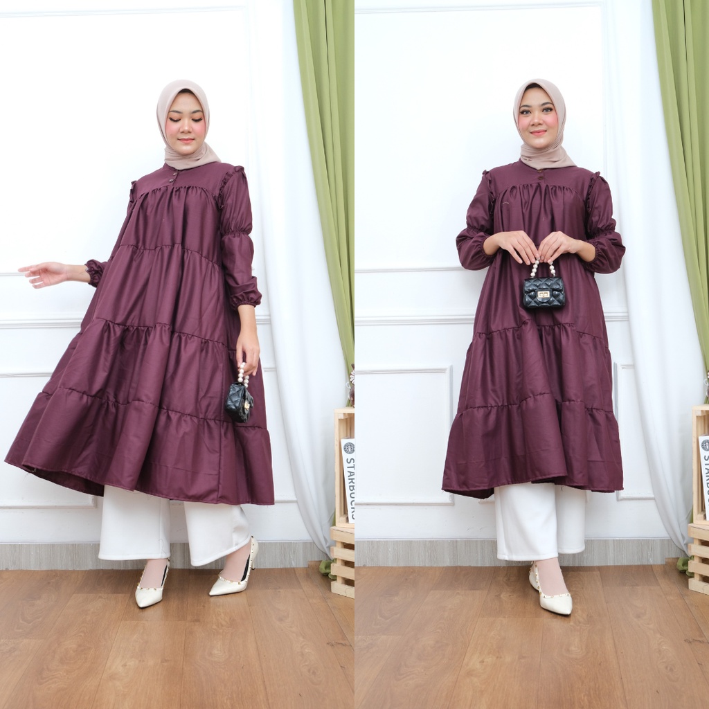 LIVI MIDI DRESS KATUN IMPORT PREMIUM LOOKS GBM