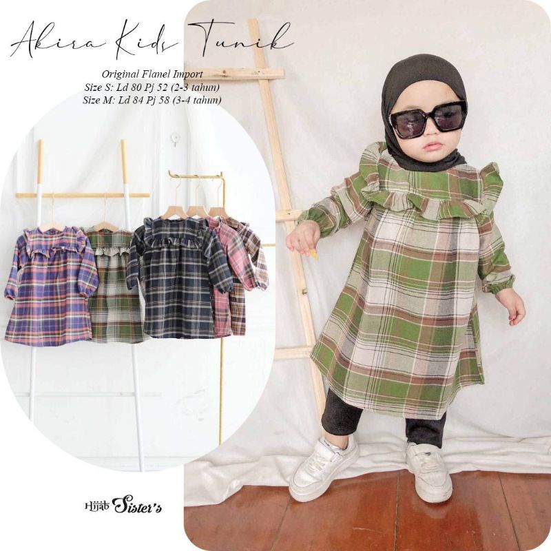 Hijab Sister (ORI) / Akira Dress Kids Original Flanel Import