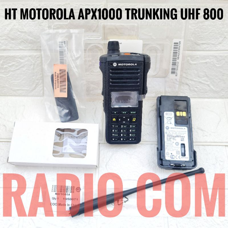 HT MOTOROLA APX1000 TRUNKING UHF 800 MHZ HT TRUNKING MOTOROLA APX 1000 UHF 800MHZ UNIT ONLY