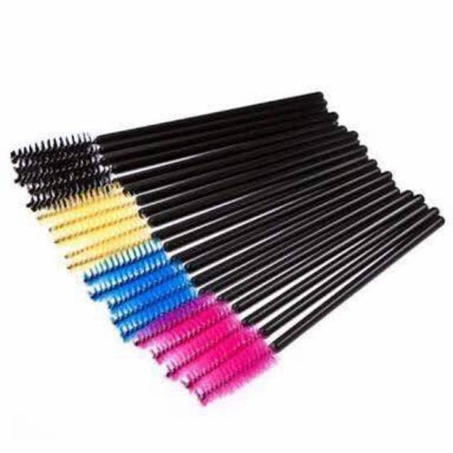 50PCS SISIR BULUMATA MASCARA WANDS SPOOLIE EYELASH EXTENSION / SISIR BULUMATA