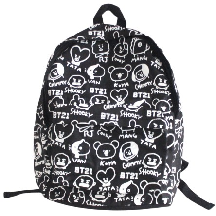 Tas BT21 backpack characters bangtan boys kpop full print ransel premium quality