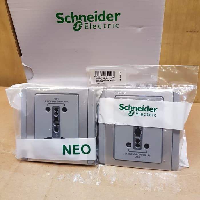 Stop kontak internasional neo (silver) schneider