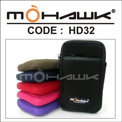 Dompet Pouch kamera digital/mirrorless/Harddisk/kunci/koin MOHAWK Code HD32