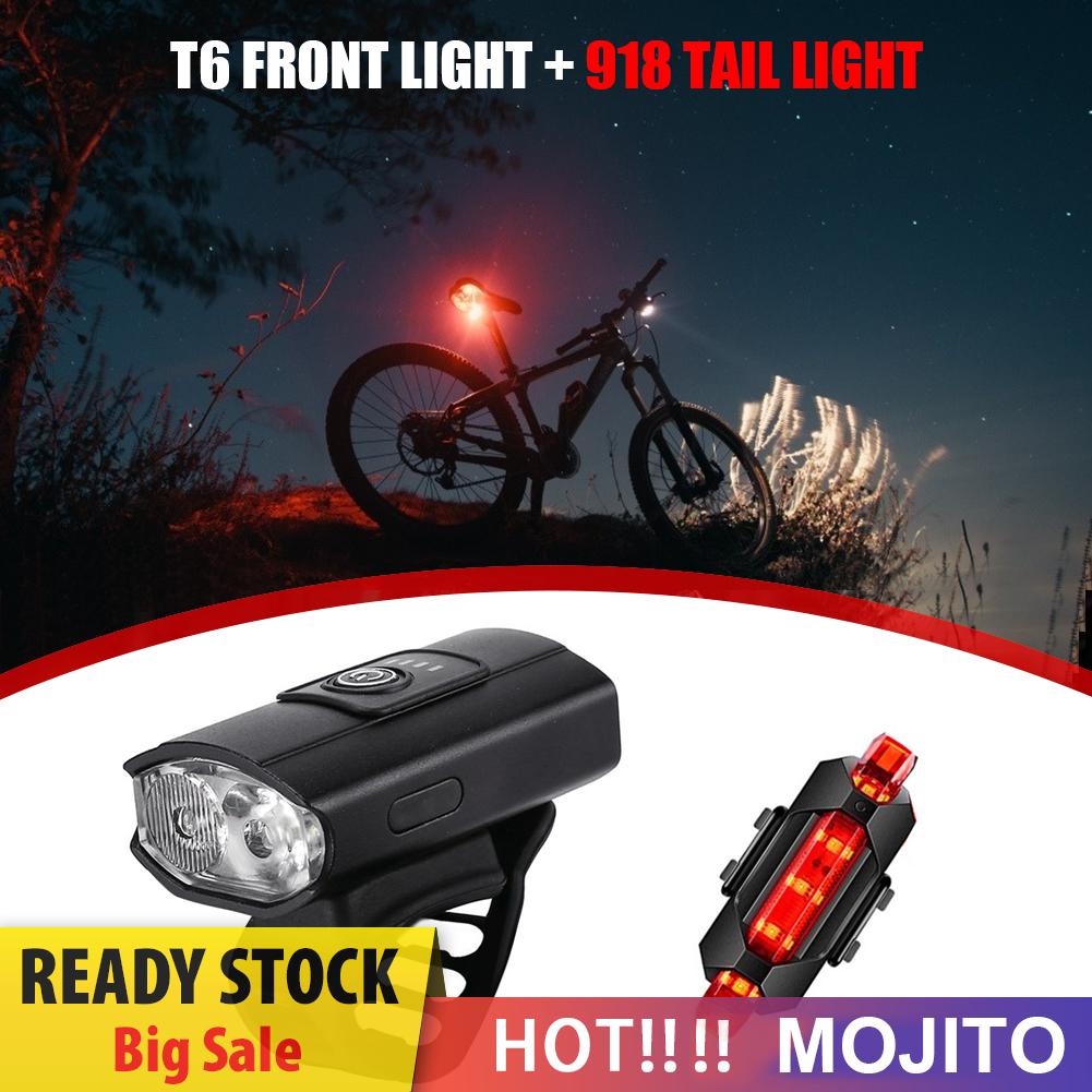 T6 Lampu Sepeda Gunung Led 1200mah 700lm Dengan Charger Usb