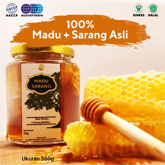 

Madu Sarang 350gr Hexa - Garansi Murni & Asli 100% - Wild Bee