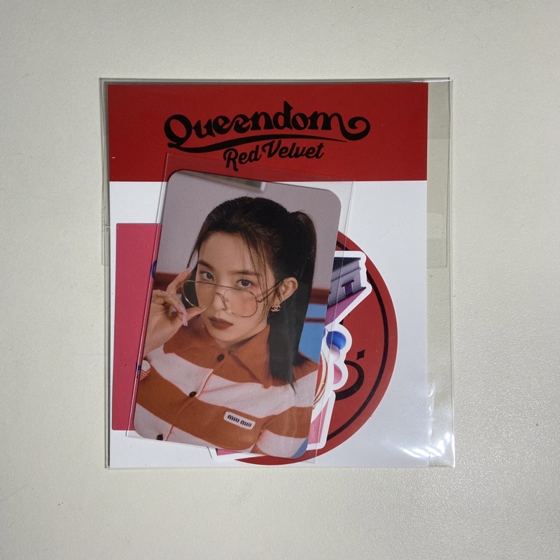 red velvet irene queendom luggage sticker and photocard set sealed