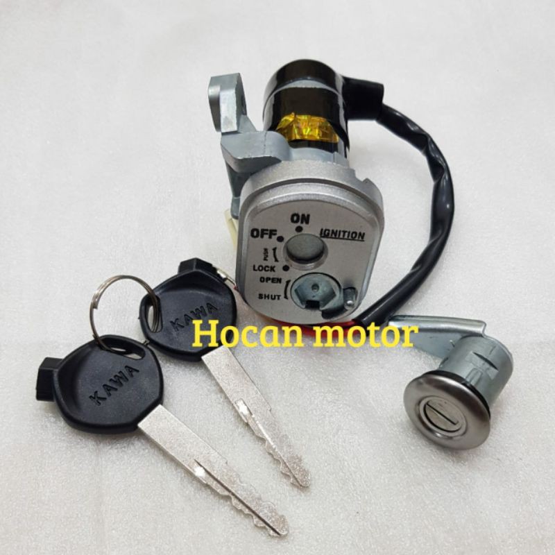 KUNCI KONTAK SET KEY SET SUPRA X 125 KARBULATOR 35010-KTM-850 HIGH QUALITY