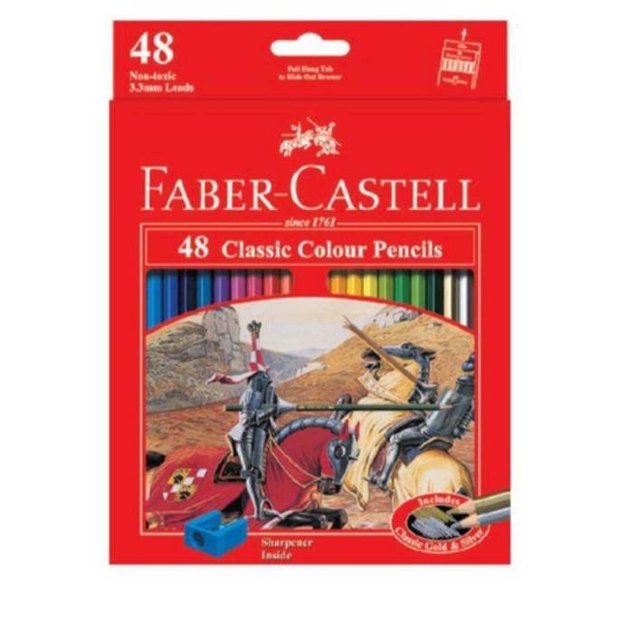 

(COD) Pensil Warna Faber Castell 48 Warna Panjang