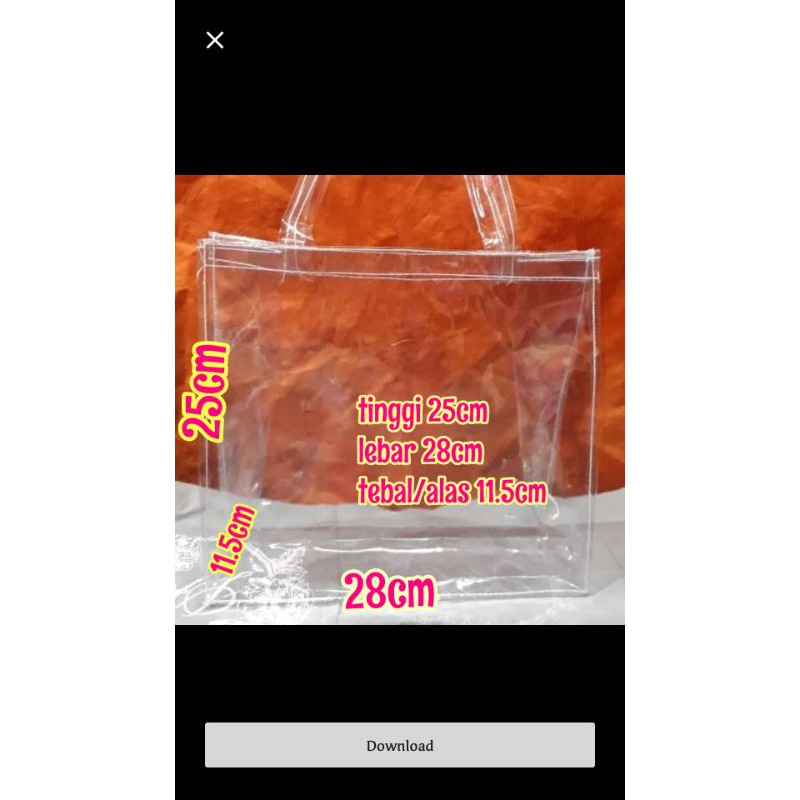 

Goodiebag Mika PVC (L)100PC*Grosir