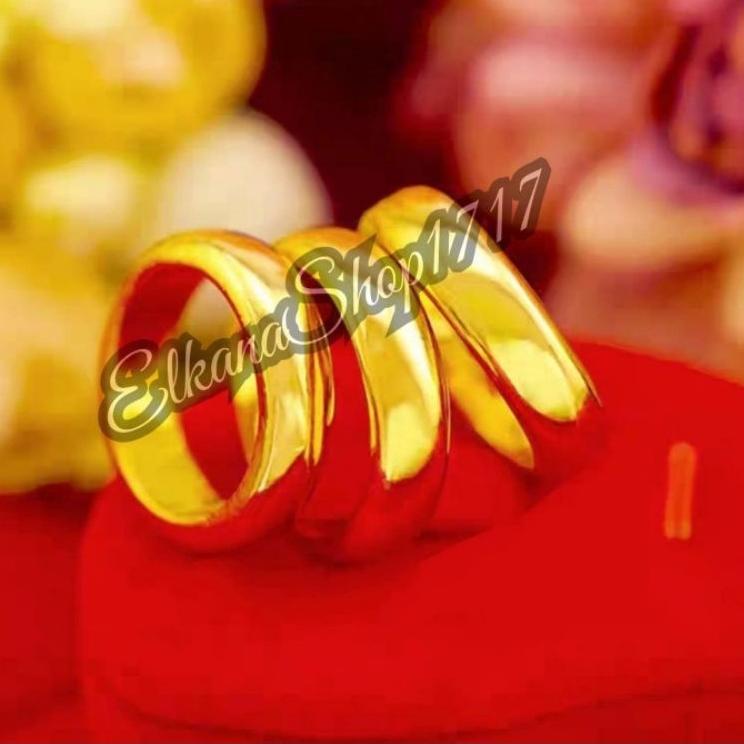 «BIG SALE» VIRAL CINCIN LOGAM UANG GOPEK (500) KUNINGAN COUPLE ANTI KARAT MURAH BERKUALITAS