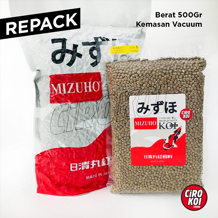 [ REPACK  500gr ] MIZUHO KOI HI GROWTH Repack 500Gr Pakan Koi Import Mizuho original
